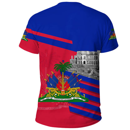 T Shirt Haiti Famous Places Haiti Coat of Arms Printed Shirt