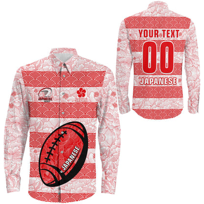 Long Sleeve Button Shirt Custom Japanese Rugby Style