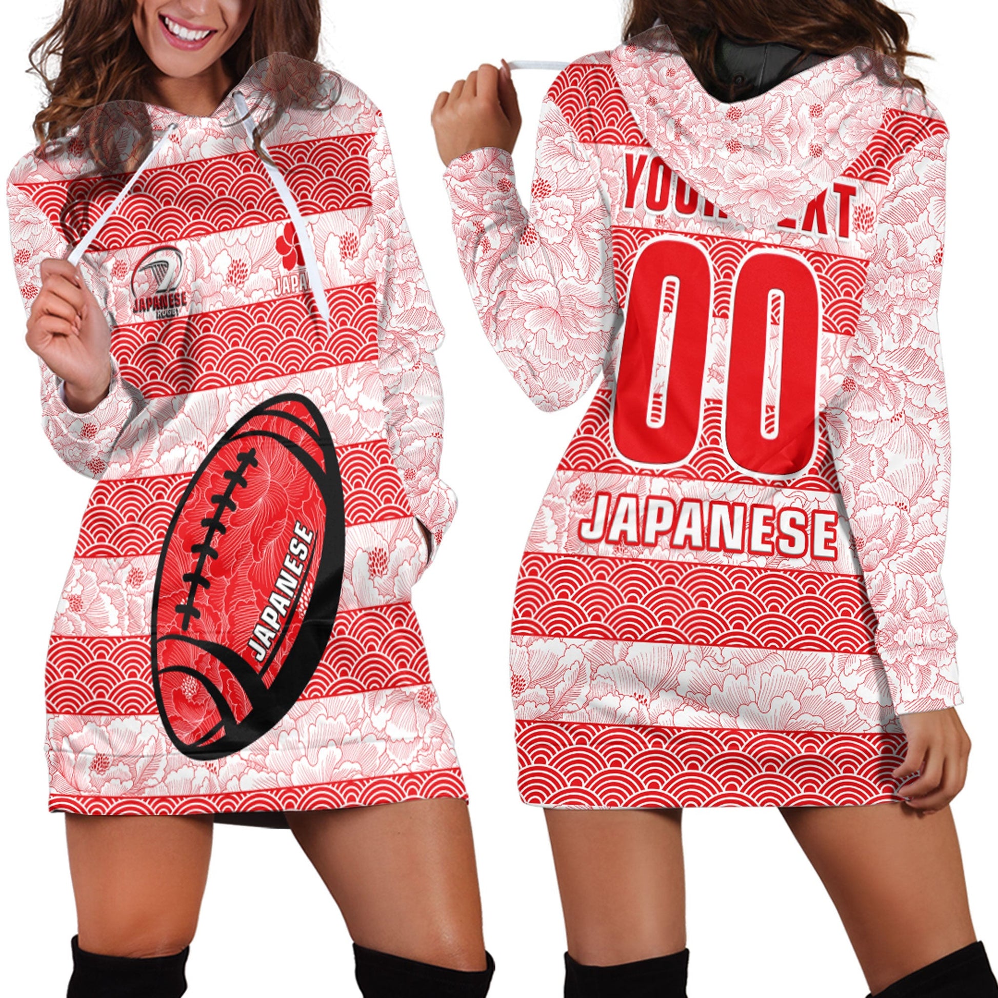 Hoodie Dress Custom Japanese Rugby Style