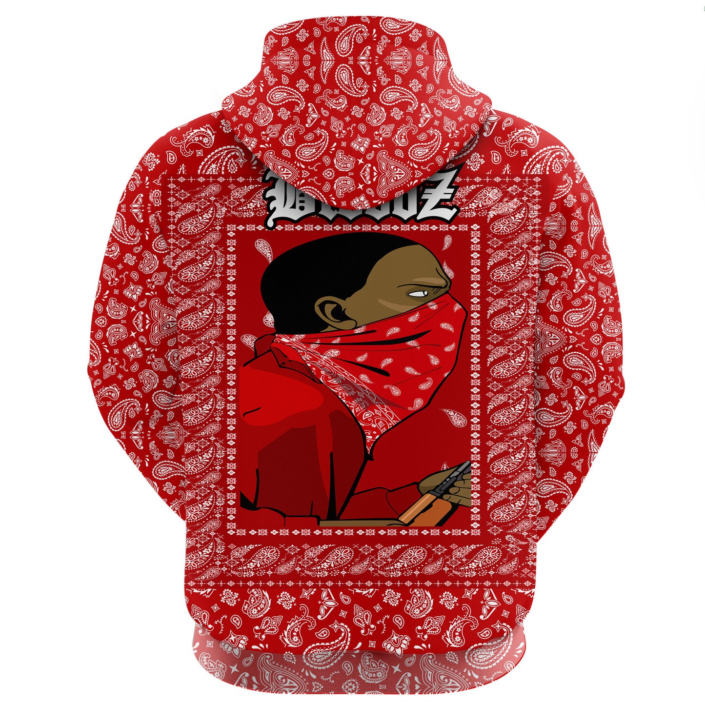 Blood Gang Zip Hoodie All Over Print