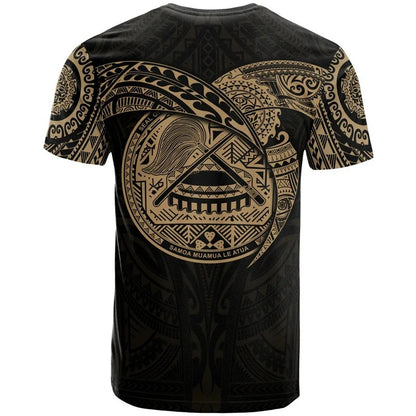 American Samoa Polynesian T-Shirt Island Polynesian Tribal Pattern Unisex Shirt