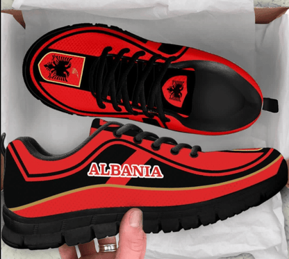 Sneakers Albania Flag Color Sneakers