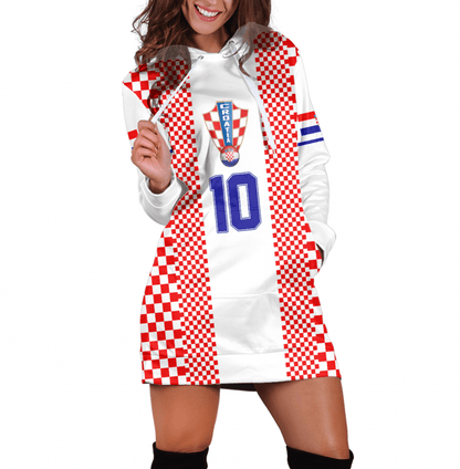 Custom Clothing Croatia Vatreni Football Hoodie Dress