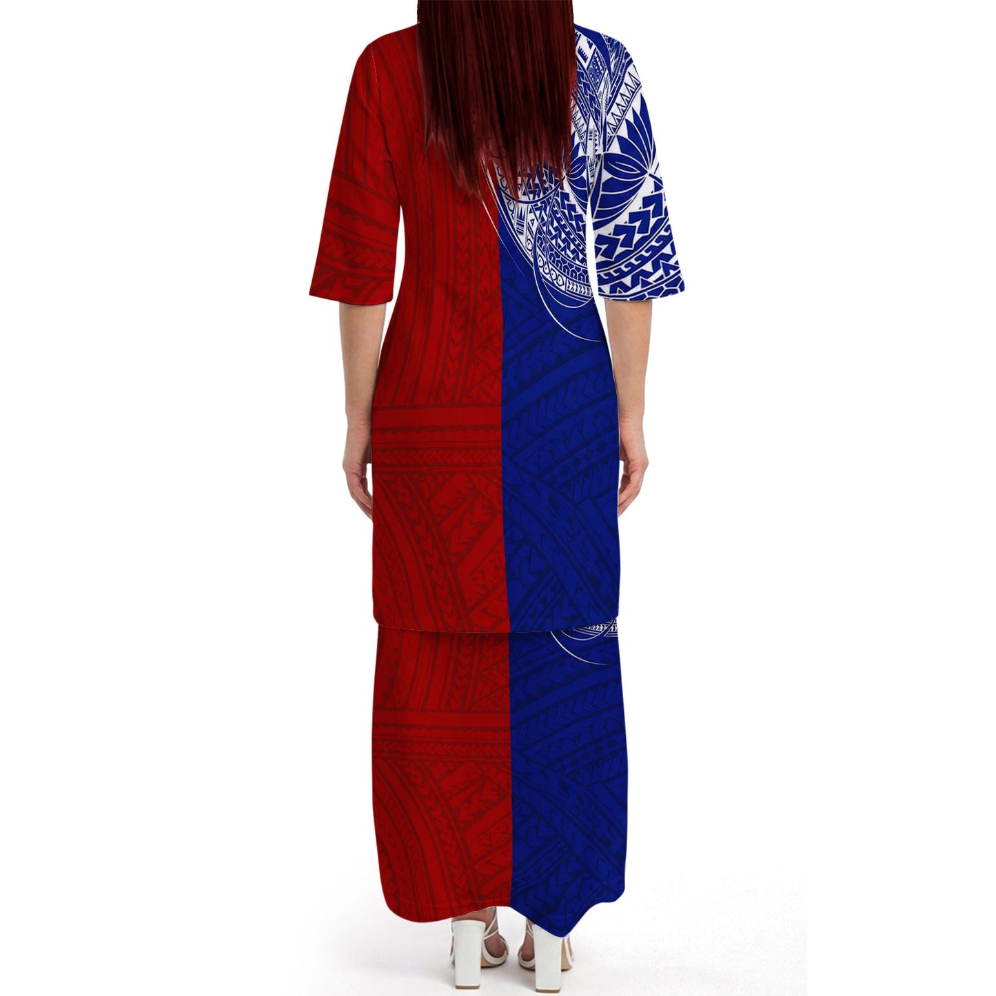 Samoa Coat Of Arms Matching Polynesian Tribal Pattern Half Style Dress And Hawaiian Shirt For Him Her