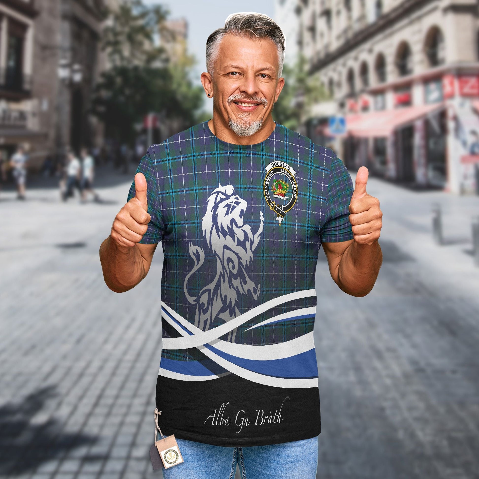 Printivon Douglas Clan Crest Alba Gu Brath T Shirt Scotland Gift
