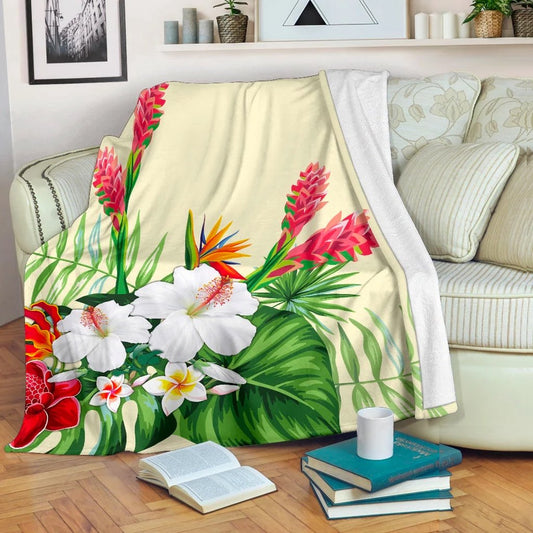 Hawaii Flower Premium Blanket