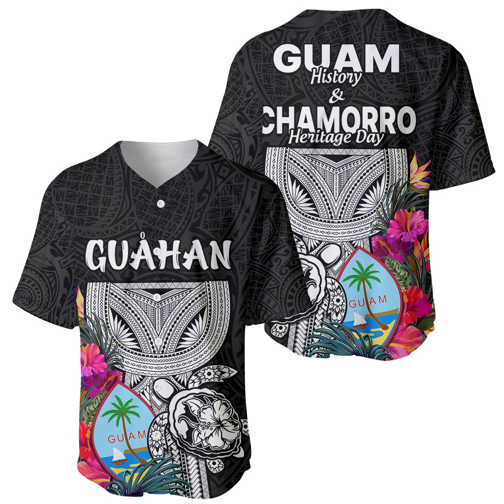 Guam Tribal Latte Stone Tropical Baseball Jersey