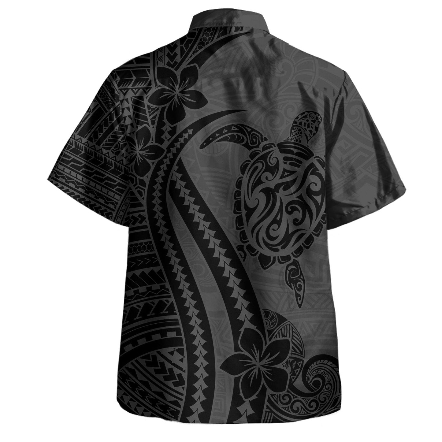 Hawaii Hawaiian Shirt Turtle Polynesia Tattoo Ocean Soul Polynesian Tribal Black Short Sleeve Shirt