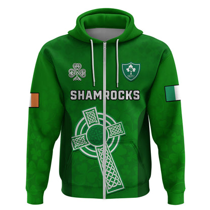 Custom Ireland Rugby Go Shamrocks Hoodie