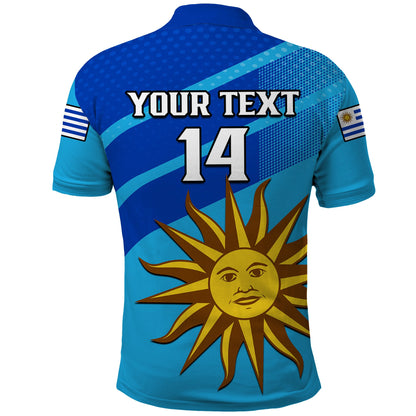(Custom Text And Number) Uruguay Rugby 7s Polo Shirt Sporty Style