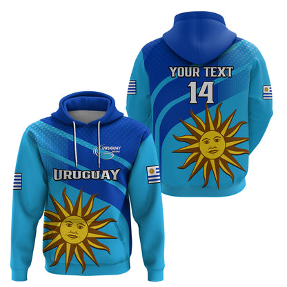 Custom Uruguay Rugby 7s Sporty Style Hoodie