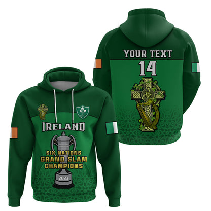 Custom Ireland Rugby 2023 Champions Six Nations Irish Proud Hoodie