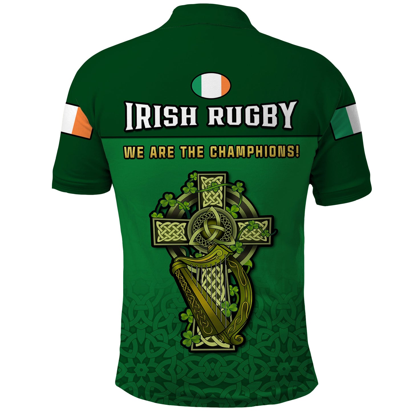 Ireland Rugby 2023 Champions Six Nations Irish Proud Polo Shirt