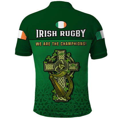 Ireland Rugby 2023 Champions Six Nations Irish Proud Polo Shirt