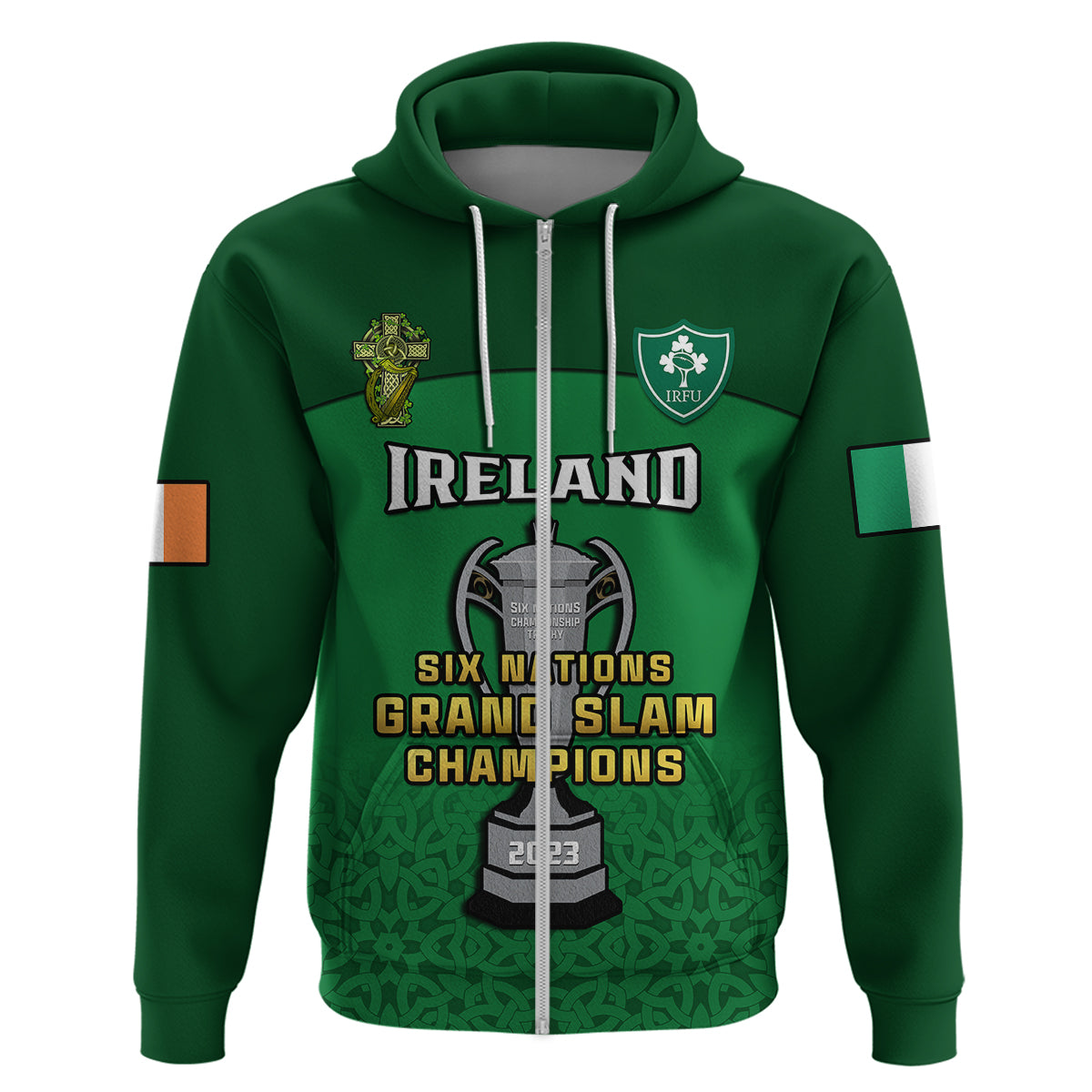 Ireland Rugby 2023 Champions Six Nations Irish Proud Hoodie