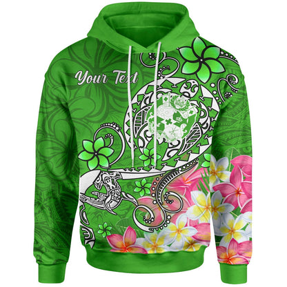 Tonga Hoodie Turtle Plumeria (GREEN)