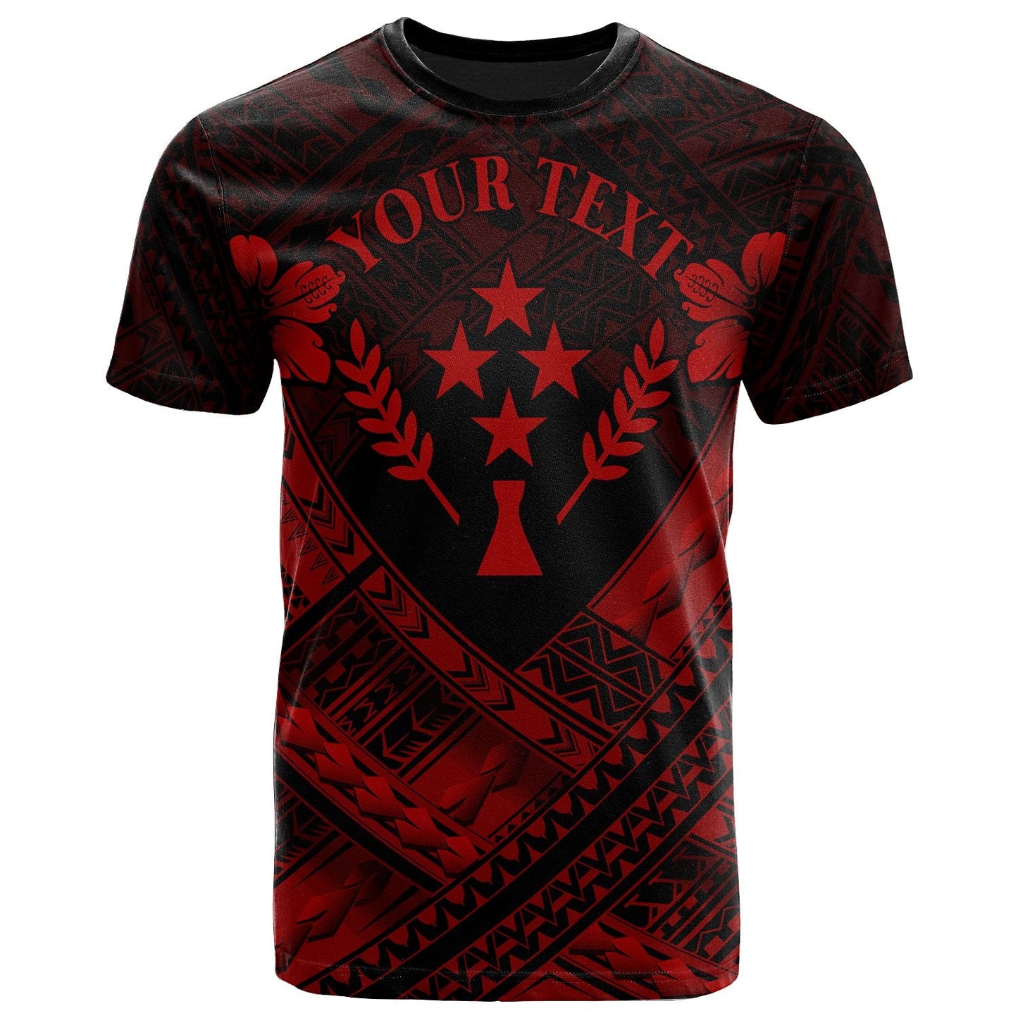 Kosrae Polynesian Custom Personalised T Shirts Kosrae RedCamisole Hibiscus Style