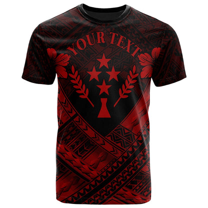 Kosrae Polynesian Custom Personalised T Shirts Kosrae RedCamisole Hibiscus Style