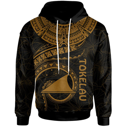 Tokelau Polynesian Hoodie Tokelau Waves (Golden)