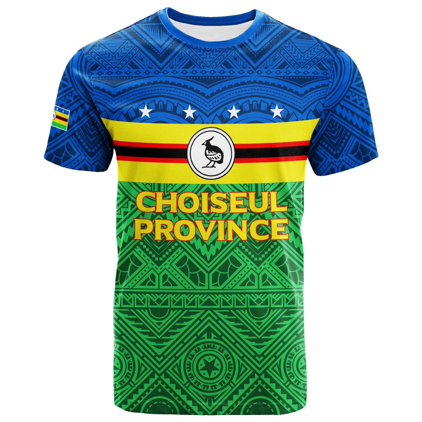 Solomon Islands Choiseul Province T Shirt Tribal Pattern 2