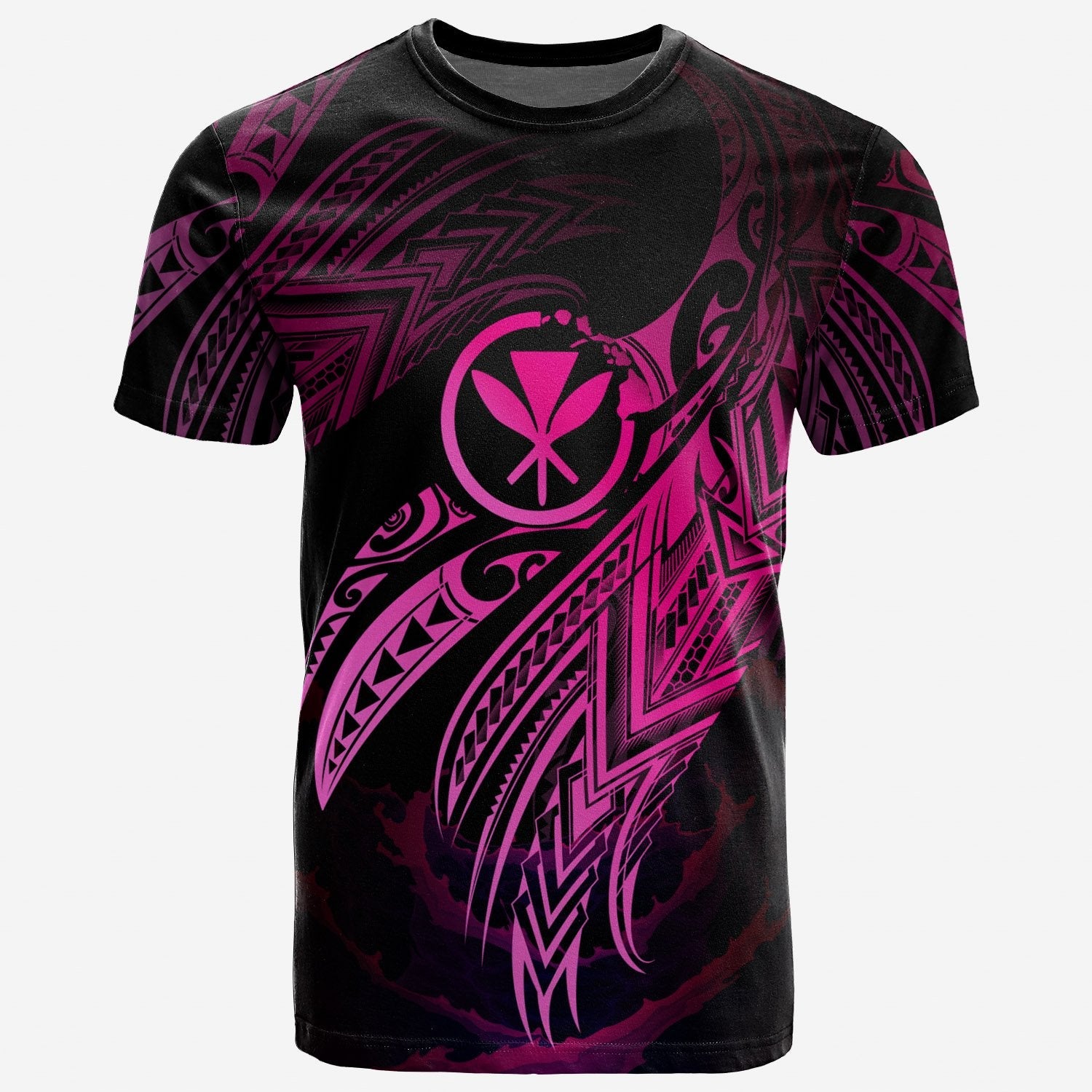 Hawaii Polynesian T Shirt Hawaii Legend Pink Version