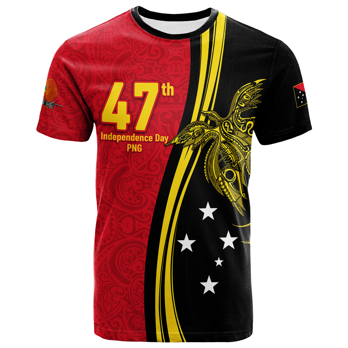 Papua New Guinea Independence Anniversary Polynesian Tribal T - Shirt -
