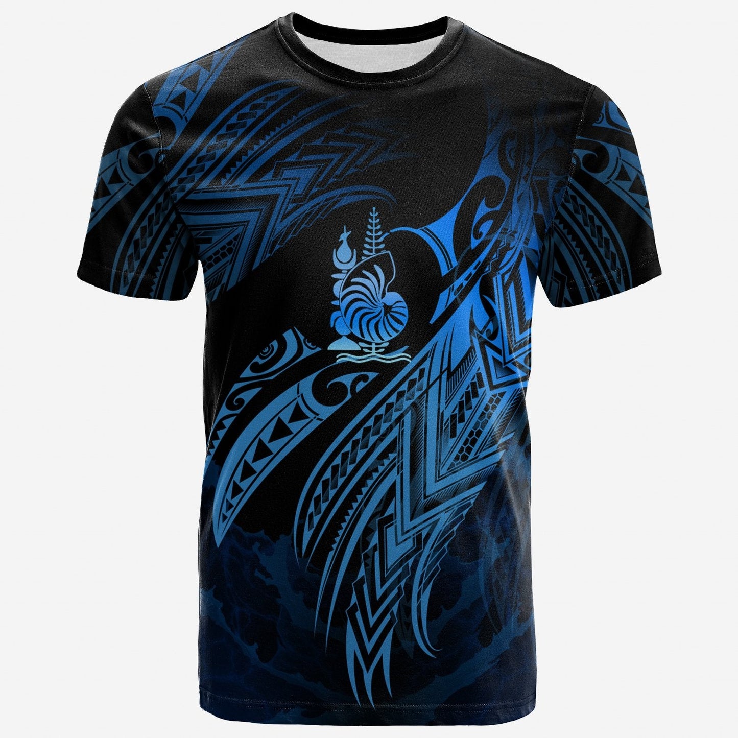 New Caledonia Polynesian T Shirt New Caledonia Legend Blue Version