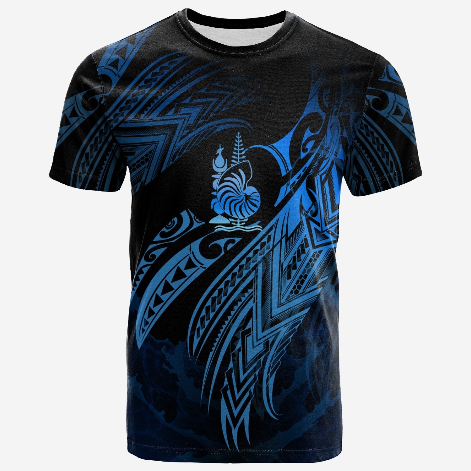 New Caledonia Polynesian T Shirt New Caledonia Legend Blue Version