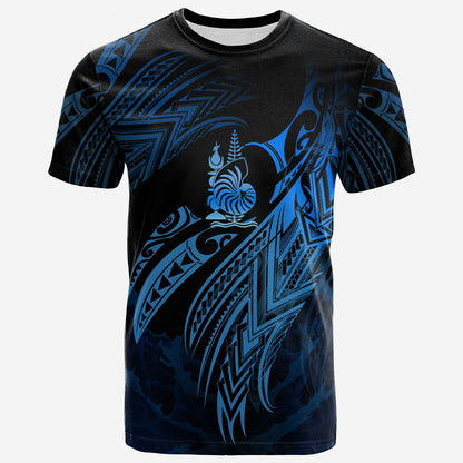 New Caledonia Polynesian T Shirt New Caledonia Legend Blue Version