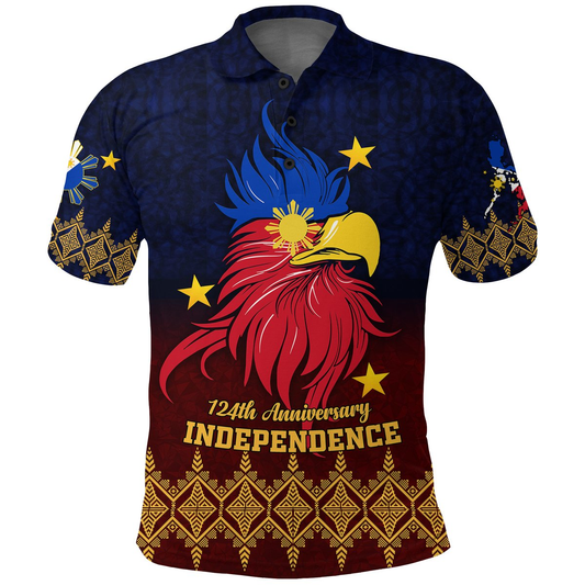 The Philippines Independence Anniversary 124th Years Polo Shirt -