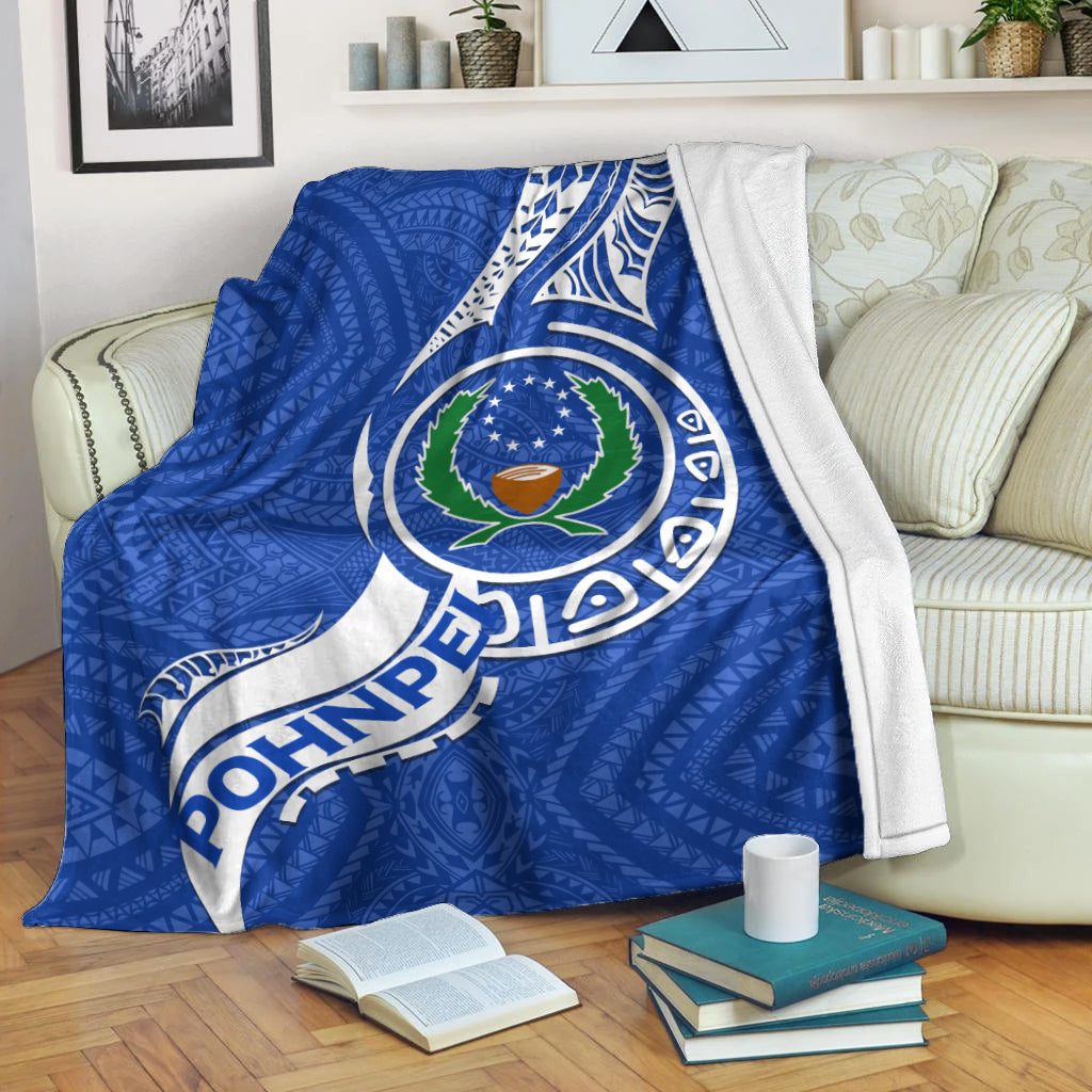 Pohnpei Blanket Micronesia Pride Blue