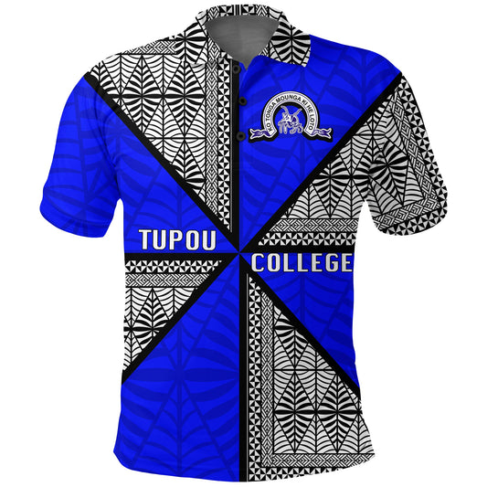 Tonga Tupou College Polo Shirt - Tongan Patterns -