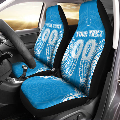 (Custom Personalised) Cook Islands Tongareva Car Seat Covers Tribal Pattern