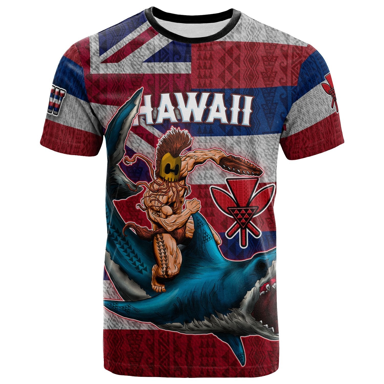 Hawaii Polynesian T Shirt Hawaiian Warrior
