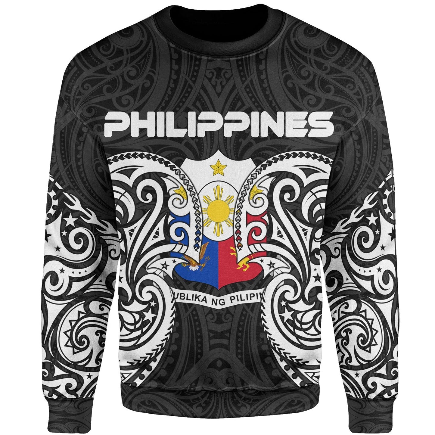 Philippines Polynesian Sweater Spirit Style White