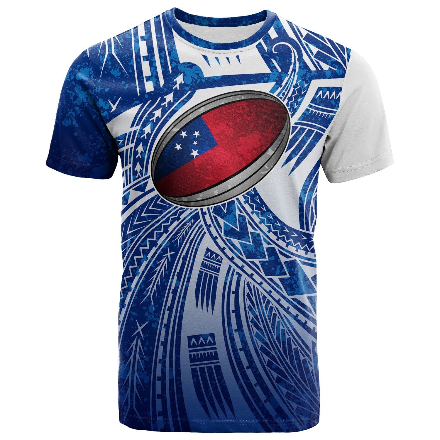Samoa T-Shirt - Samoa Rugby Tribal Patterns