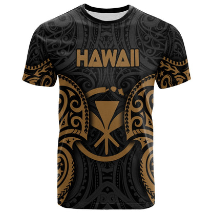 Polynesian Hawaii T-shirt Hawaiian Spirit Gold
