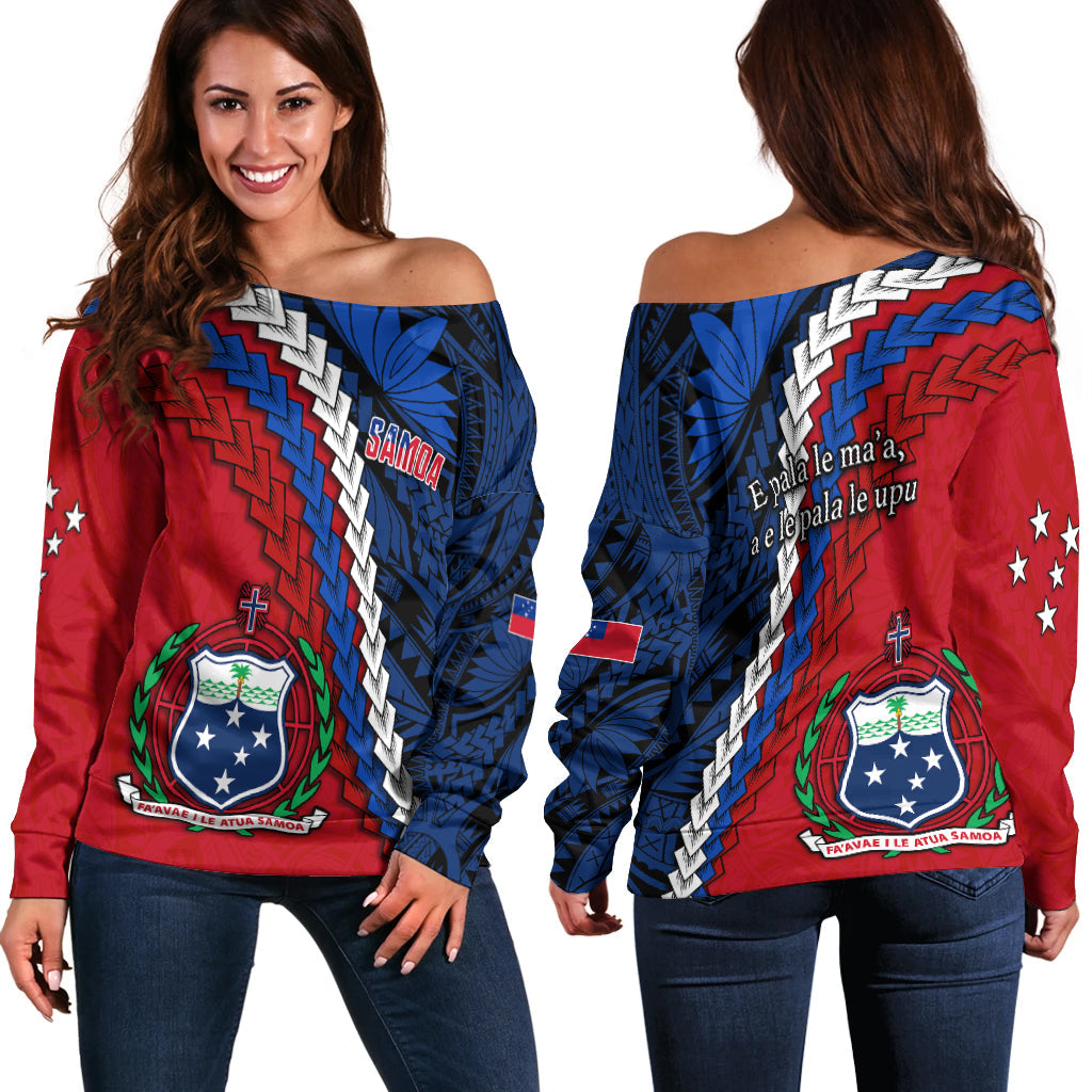 Samoa Polynesian Off Shoulder Sweater Quotes