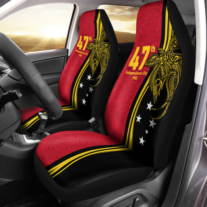 Papua New Guinea Independence Anniversary Polynesian Tribal Car Seat Covers