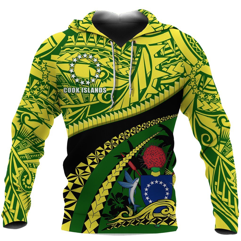 Cook Islands Hoodie Polynesian Tattoo