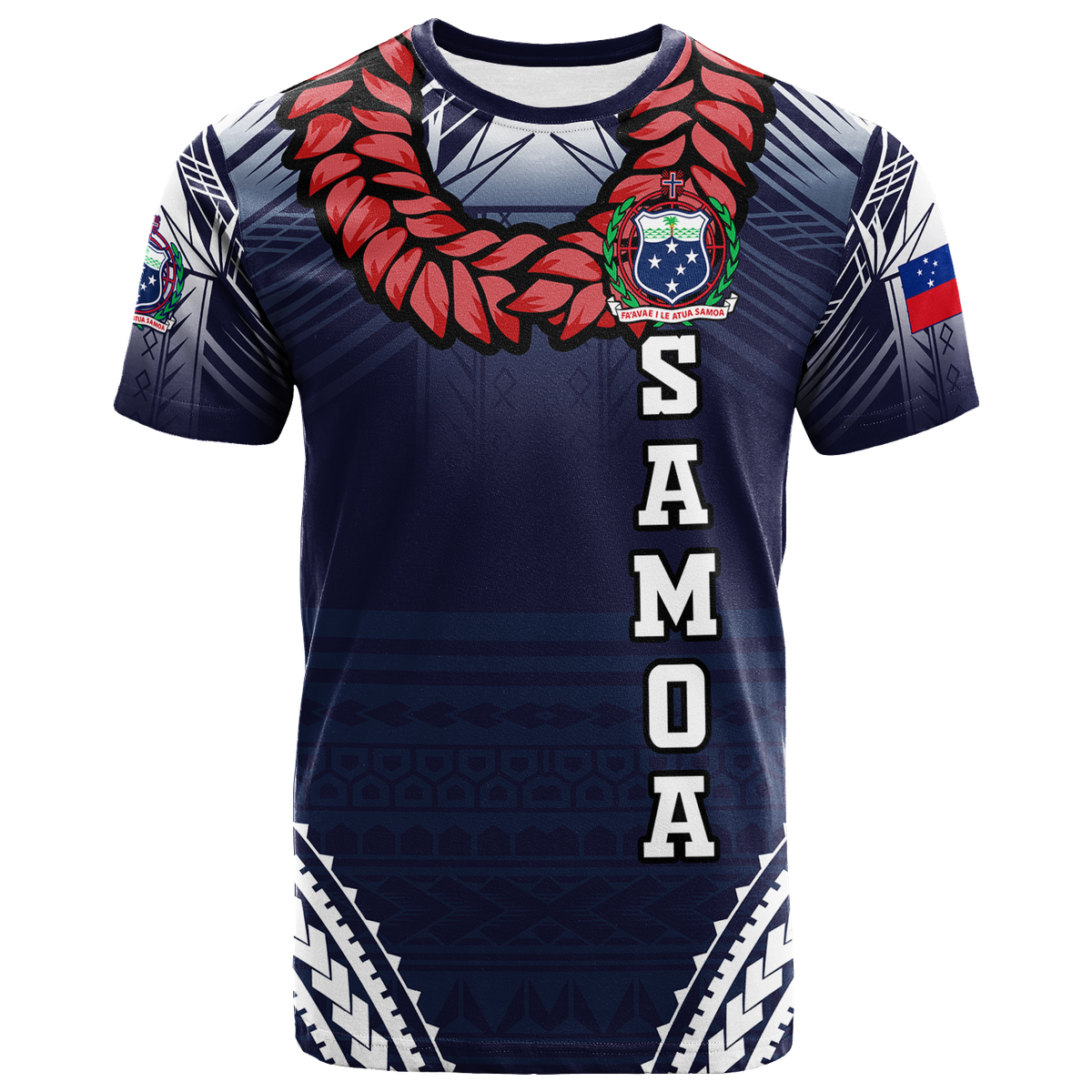 Samoan Ula Fala Art T - Shirt All Over Print