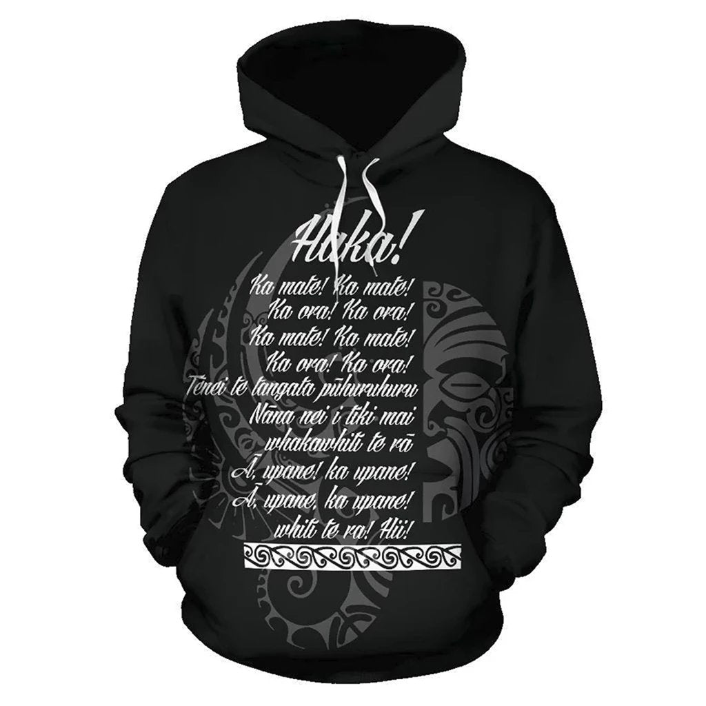 Haka Hoodie Maori Moko