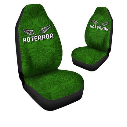 Maori 2021 Car Seat Covers Green Aotearoa Tattoo