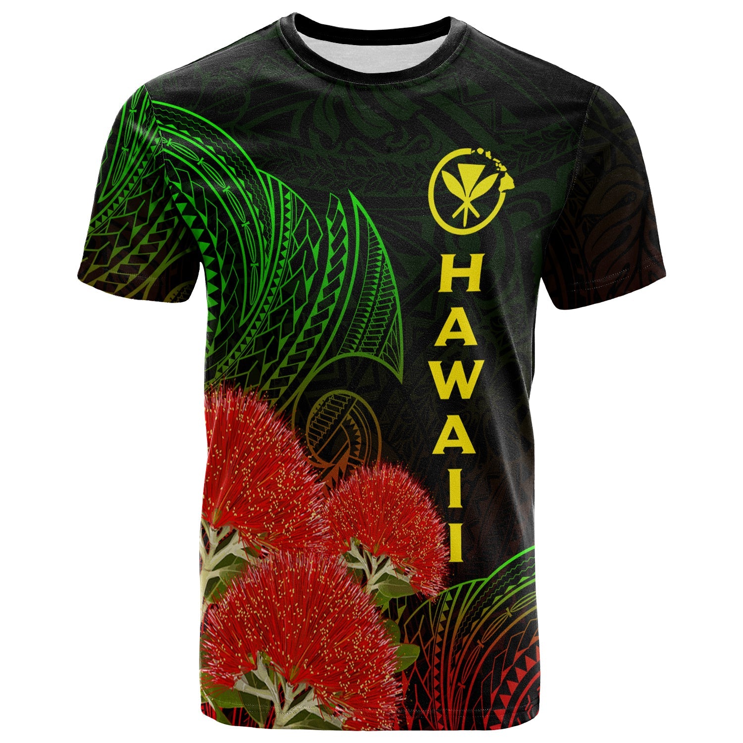 Hawaii Polynesian T Shirt Ohia Lehua 2