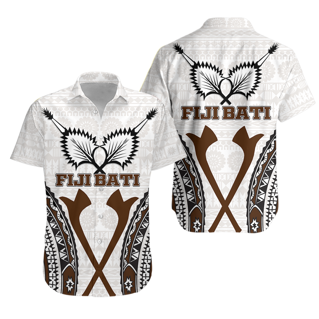 Fiji Bati Tapa Pattern Hawaiian Shirt -