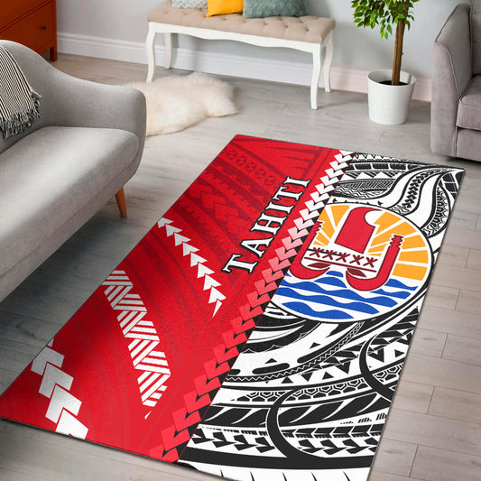 Tahiti Unique Area Rug Polynesia Pattern