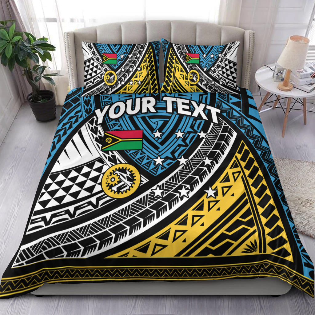 (Custom Personalised) Vanuatu Sanma Province Tribal Pattern Bedding Set