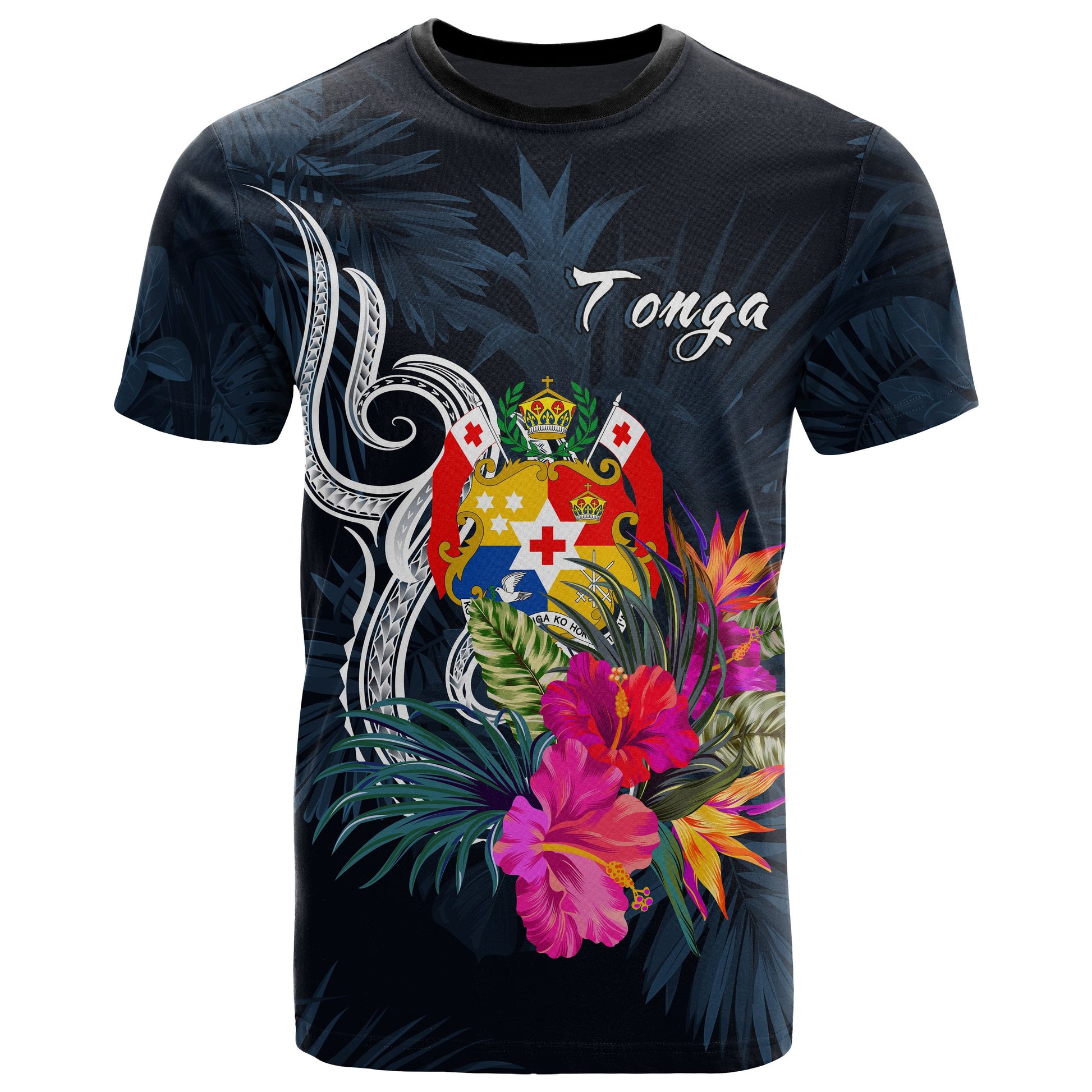 Tonga Polynesian T-Shirt - Tropical Flower