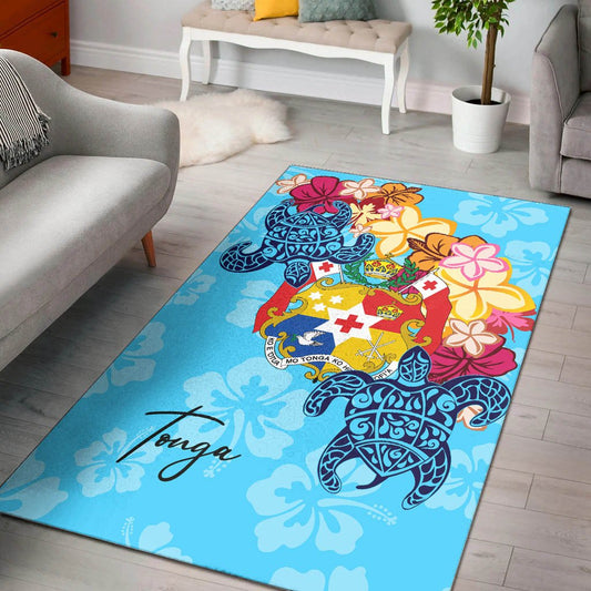Tonga Area Rug Tropical Style