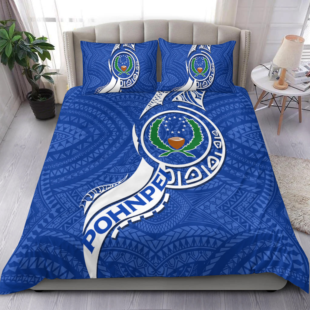 Pohnpei Bedding Set Micronesia Pride Blue